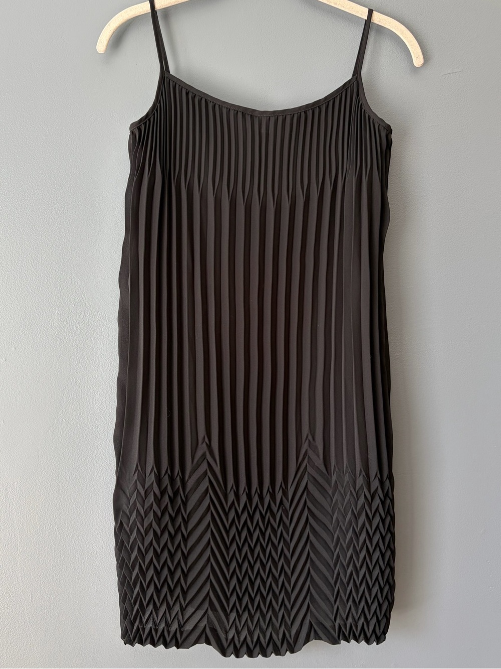 Vintage 90’s / Y2K Vivienne Tam Chevron Pleated Shift Dress